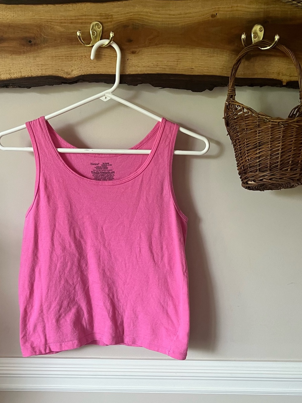 Vintage 90s Y2K Pink Coquette Tank Top M Cropped Crop